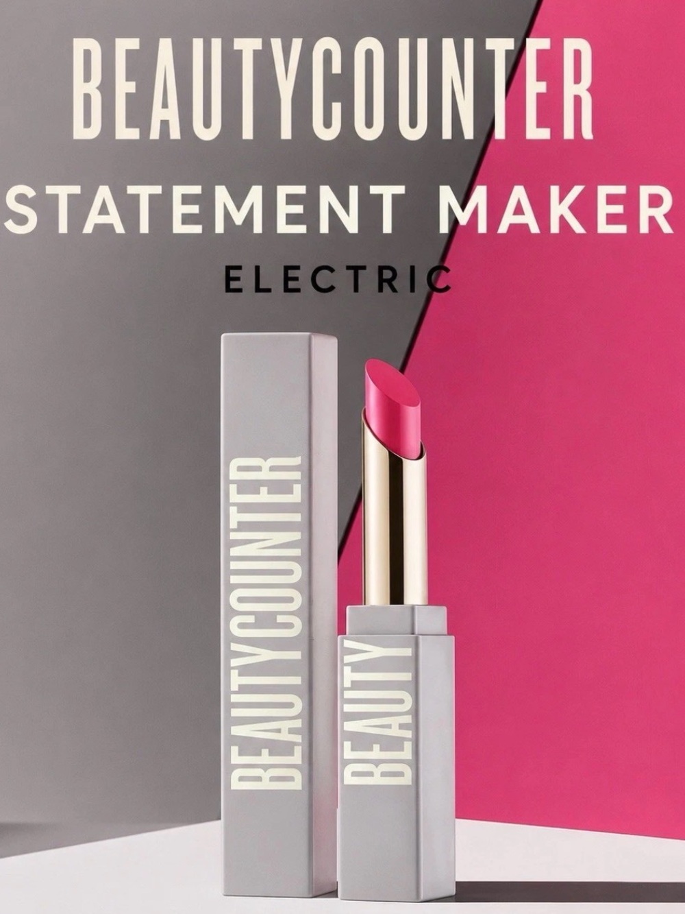 beautycounter Statement Maker Lipstick — Electric Pink